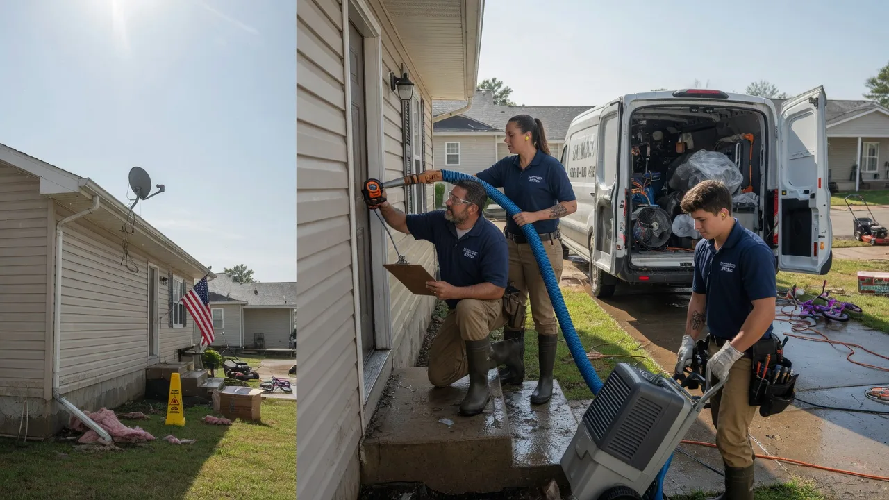 Ceiling Water Damage Restoration in Hollister, OK near me